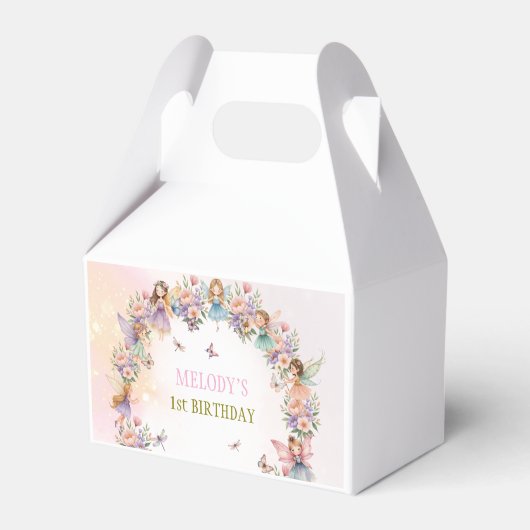 Whimsical fairy garden  bedankdoosjes (Voorkant Zijde)