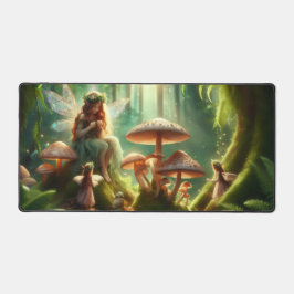 Whimsical Fairy Garden Desk Mat