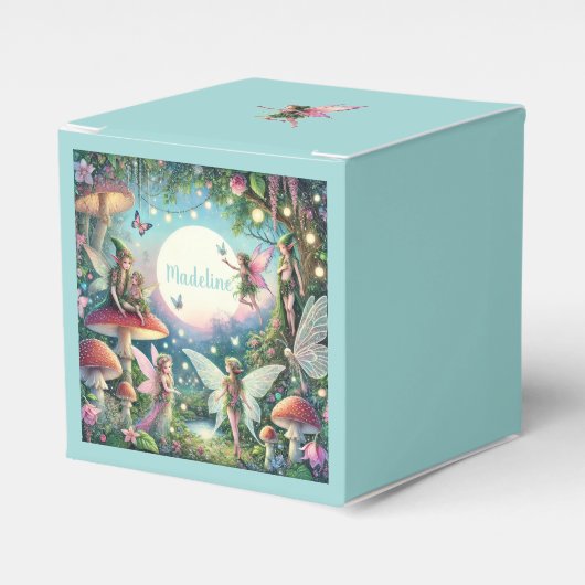 Whimsical Fairy Garden Enchanted Birthday Bedankdoosjes (Voorkant Zijde)