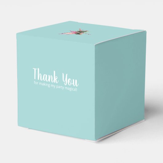 Whimsical Fairy Garden Enchanted Birthday Bedankdoosjes (Achterkant)