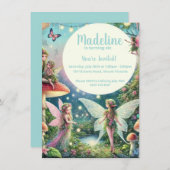 Whimsical Fairy Garden Enchanted Birthday Kaart (Voorkant / Achterkant)