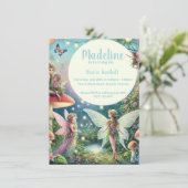 Whimsical Fairy Garden Enchanted Birthday Kaart (Staand voorkant)