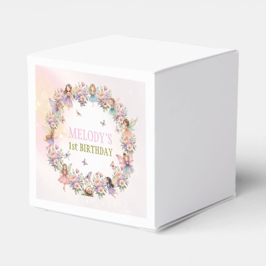 Whimsical fairy garden Hershey's Candy Favors Bedankdoosjes (Achterkant)