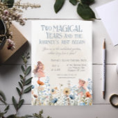 Whimsical Fairy Garden Magic Tweede verjaardag Kaart