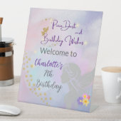 Whimsical Fairy Girl Welkom Reclamebord Met Voetstuk (Insitu)