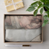 Whimsical Fairy in  Floral Crown Decoupage Tissuepapier (Geschenk)