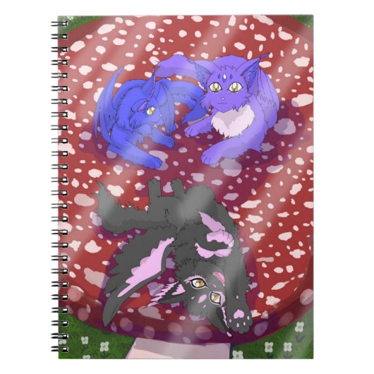 Whimsical Fairy katten Notitieboek (Voorkant)