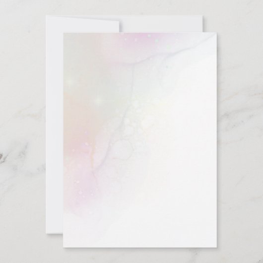 Whimsical Fairy Magical 4e Verjaardag Uitnodiging (Achterkant)