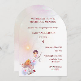 Whimsical Fairy Magical 4e Verjaardag Uitnodiging