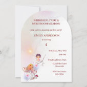 Whimsical Fairy Magical 4e Verjaardag Uitnodiging (Voorkant)