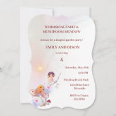 Whimsical Fairy Magical 4e Verjaardag Uitnodiging (Voorkant)