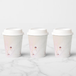 Whimsical Fairy Magische 4e verjaardag kopjes Papieren Bekers