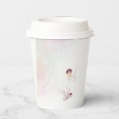 Whimsical Fairy Magische 4e verjaardag kopjes Papieren Bekers (Achterkant)