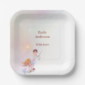 Whimsical Fairy Magische 4e Verjaardag papier bord (Voorkant)