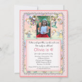 Whimsical Fairy Mermaid and Angel Party nodigt uit Kaart (Achterkant)