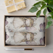 Whimsical Fairy & Mushroom Flower Garden Decoupage Tissuepapier (Geschenk)