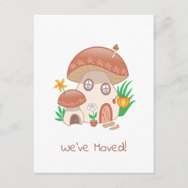 Whimsical Fairy Mushroom House.. Aankondigingskaart