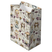 Whimsical Fairy & Mushroom Magical Flower Garden Medium Cadeauzakje (Achterkant Gekanteld)
