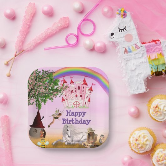 Whimsical Fairy Party Papieren Borden Bordje (Feest)