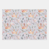 Whimsical Fairy Queen Magical Crown Pastel Pink Inpakpapier Vel (Voorkant 2)