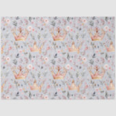 Whimsical Fairy Queen Magical Crown Pastel Pink Tissuepapier (Voorkant)