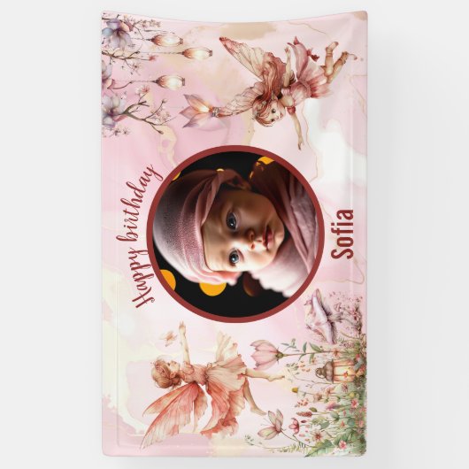 Whimsical Fairy Spandoek (Verticaal)