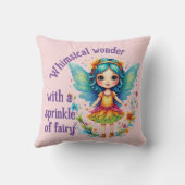 Whimsical Fairy Sparkle Kussen (Achterkant)