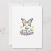 Whimsical Fairy Tale Birthday Card Invitation Kaart (Achterkant)