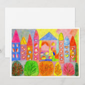 Whimsical Fairy Tale Town  Bedankkaart (Voorkant / Achterkant)