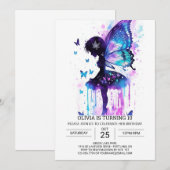 Whimsical Fairy Verjaardag Wonderland Kaart (Voorkant / Achterkant)