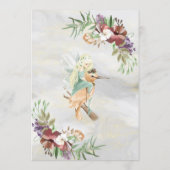 Whimsical Fairy Woodland Floral Birthday Kaart (Achterkant)