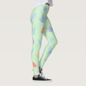 Whimsical Fairycore Pattern – Mushrooms, Crystals  Leggings (Rechts)