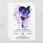 Whimsical Fairycore Verjaardag Bliss Kaart (Voorkant / Achterkant)