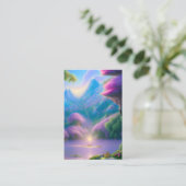 Whimsical Fairyland achtergrond Visitekaartje (Staand voorkant)