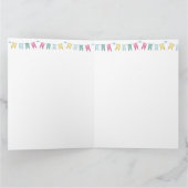 Whimsical Fairytale Dragon Baby shower Bedankkaart (Binnen)