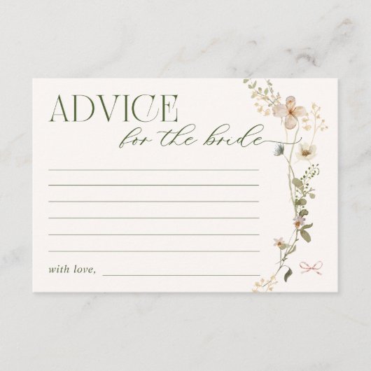 Whimsical Fairytale Garden & Bows advies Informatiekaartje (Voorkant)