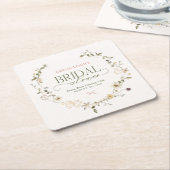 Whimsical Fairytale Garden & Bows Vrijgezellenfees Kartonnen Onderzetters (Schuin)