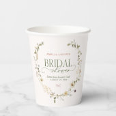 Whimsical Fairytale Garden & Bows Vrijgezellenfees Papieren Bekers (Achterkant)