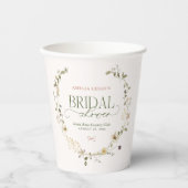 Whimsical Fairytale Garden & Bows Vrijgezellenfees Papieren Bekers (Voorkant)