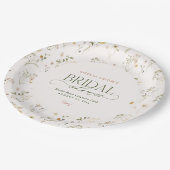 Whimsical Fairytale Garden & Bows Vrijgezellenfees Papieren Bordje (Gekanteld)