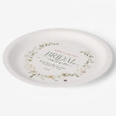 Whimsical Fairytale Garden & Bows Vrijgezellenfees Papieren Bordje (Gekanteld)