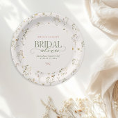 Whimsical Fairytale Garden & Bows Vrijgezellenfees Papieren Bordje