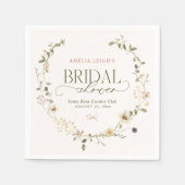 Whimsical Fairytale Garden & Bows Vrijgezellenfees Servet (Voorkant)