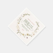 Whimsical Fairytale Garden & Bows Vrijgezellenfees Servet (Hoek)