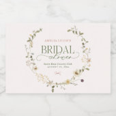 Whimsical Fairytale Garden & Bows Vrijgezellenfees Sparkling Wijnetiket (Enkel label)