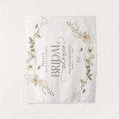 Whimsical Fairytale Garden & Bows Vrijgezellenfees Wandkleed (Voorkant)