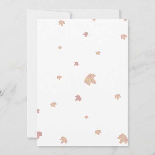 Whimsical Fall Gathering Invitation Kaart (Achterkant)