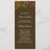 Whimsical Fall Wedding Program Programmakaart (Voorkant)