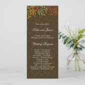 Whimsical Fall Wedding Program Programmakaart (Staand voorkant)