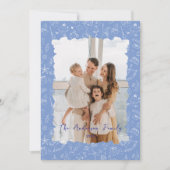 Whimsical Familie Foto Kerstvakantie Kaart (Voorkant)